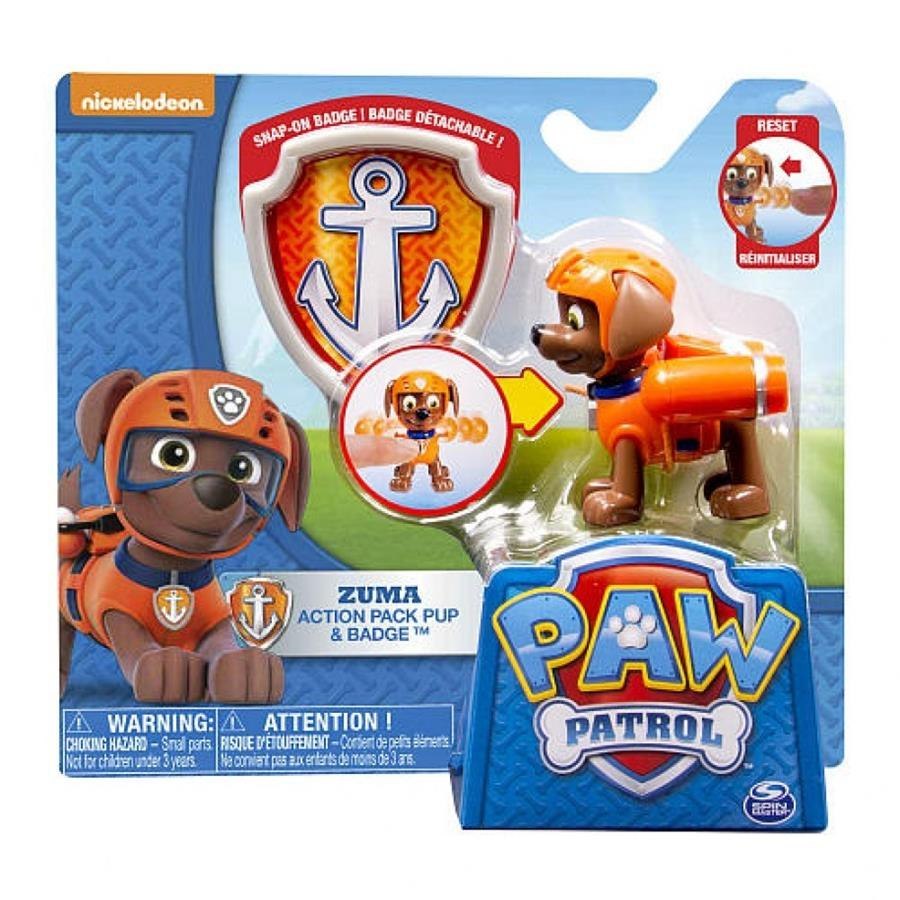 PAW PATROL ACTION FIGURES BADGE AST 6022626 W6 SPIN MASTER